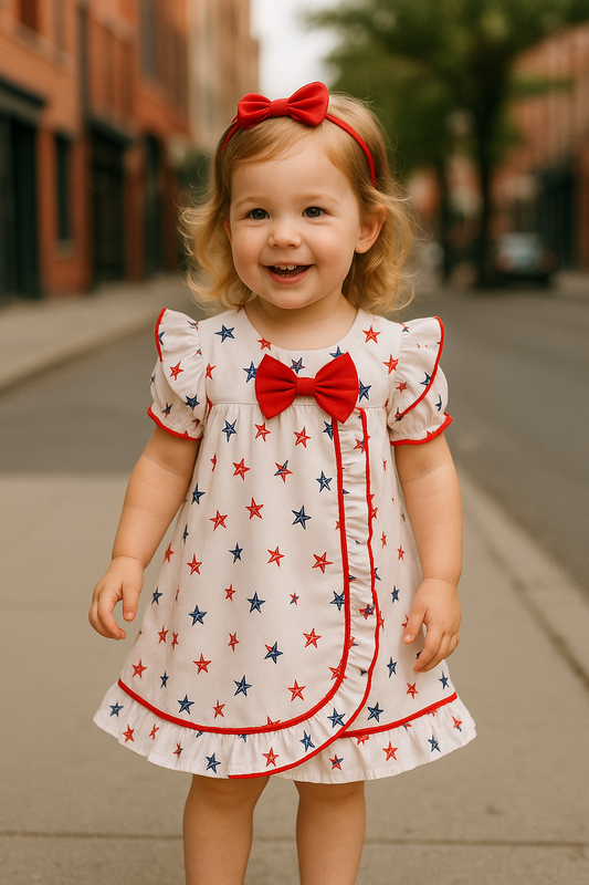 Star print frock